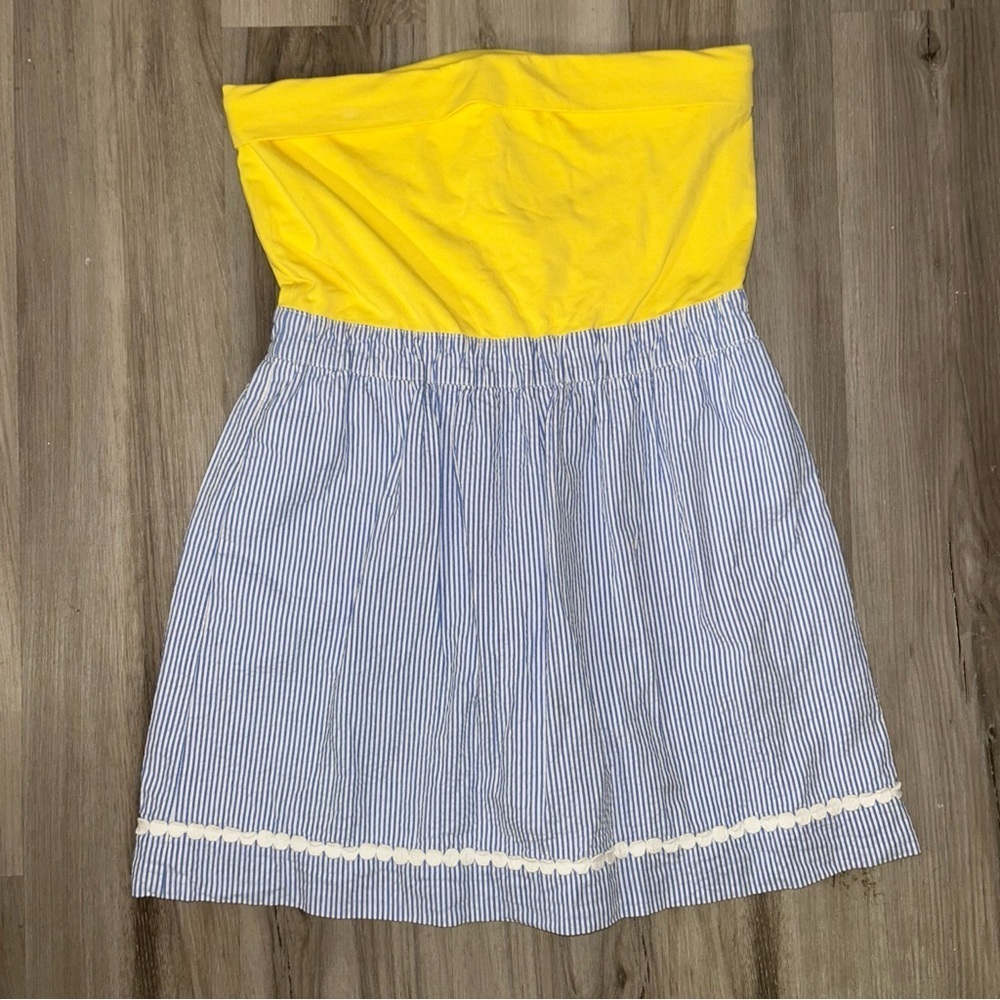 Lilly Pulitzer Yellow and Blue Kids Dress - Picture 1 of 3